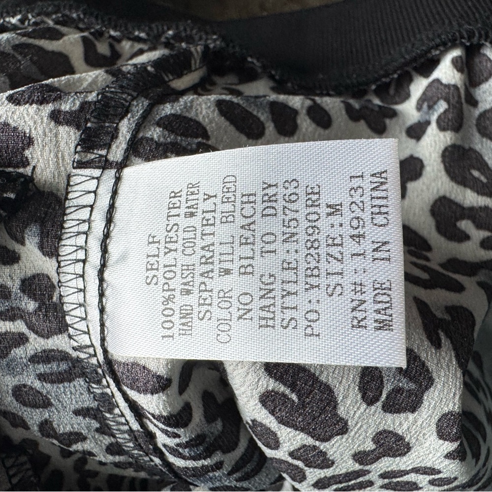 Kori Black and White Leopard Bomber Jacket - Picture 4 of 4
